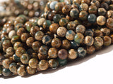 Aqua Terra Jasper 6 mm Gemstone Round Beads 1 strand