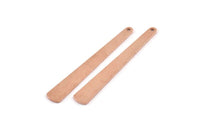 Copper Necklace Bar, 12 Raw Copper Stick Charms With 1 Hole (43x6x3x0.80mm) M1018