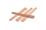 Bakır Kolye Çubuğu, 1 Delikli 12 Dokulu Ham Bakır Çubuk Tılsımı (43x6x3x0,80 mm) M1022