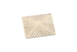 Gümüş Piramit Charm, 1 Delikli 4 Antik Gümüş Kaplamalı Pirinç Kare Piramit Charm (30x30mm) D0269