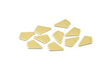Brass Triangle Blank, 24 Raw Brass Diamond Blanks (12x8x1mm) M01177