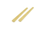 Brass Stick Blank, 24 Raw Brass Stick Stamping Blanks, Brass Blanks (43x6x3x0.80mm) M1001