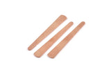 Copper Stick Blank, 12 Raw Copper Stick Stamping Blanks, Brass Blanks (43x6x3x0.80mm) M1017