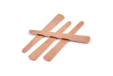 Copper Stick Blank, 12 Raw Copper Stick Stamping Blanks, Brass Blanks (43x6x3x0.80mm) M1017