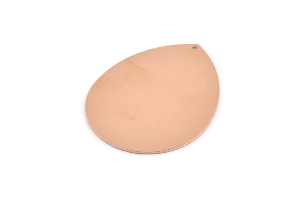 Bakır Damla Tılsımı, 1 Delikli 2 Ham Bakır Damla Tılsımı, Bulgular (45x36x0,80 mm) M1013