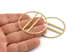 Brass Round Blank, 2 Raw Brass Round Stamping Blanks (43x0.90mm) M01129