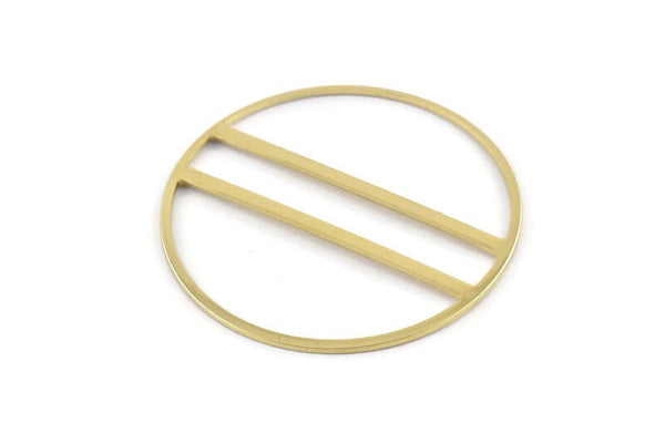 Brass Round Blank, 2 Raw Brass Round Stamping Blanks (43x0.90mm) M01129