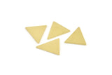Brass Triangle Blank, 6 Raw Brass Triangle Stamping Blanks (19x18x1mm) M1099
