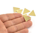Brass Triangle Blank, 6 Raw Brass Triangle Stamping Blanks (19x18x1mm) M1099