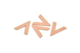 Copper V Shape, 24 Raw Copper V Shaped Blanks (19x18x1mm) M1095