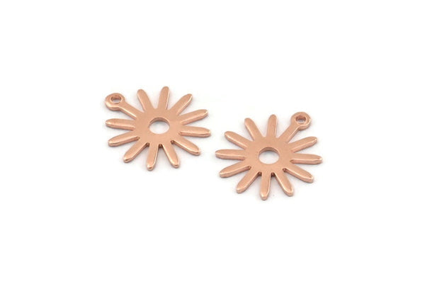 Bakır Güneş Tılsımı, 1 Döngülü 24 Ham Bakır Güneş Tılsımı, Bulgular (17x15x0,80 mm) M01344