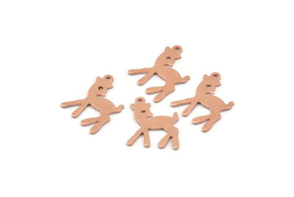 Bakır Kuzu Tılsımı, 1 Döngülü 24 Ham Bakır Kuzu Tılsımı (18x14x0,80 mm) M01342