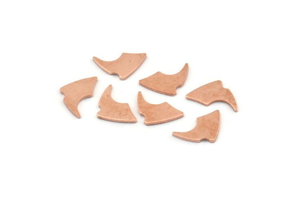 Copper Blade Blank, 50 Raw Copper, Copper Blanks, Tiny Copper Blade, Stamping Blanks (12x8x0.80mm) M01320