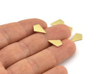 Brass Triangle Blank, 24 Raw Brass Diamond Blanks (12x8x1mm) M01177
