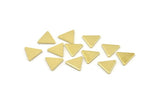 Brass Triangle Blank, 50 Raw Brass Triangle Blanks (8x1mm) M01237