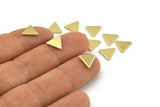 Brass Triangle Blank, 50 Raw Brass Triangle Blanks (8x1mm) M01237