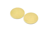 Brass Round Tag, 12 Raw Brass Round Stamping Blanks, Findings (20x0.70mm) M01364