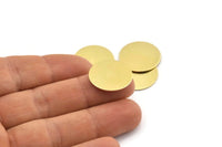 Brass Round Tag, 12 Raw Brass Round Stamping Blanks, Findings (20x0.70mm) M01364