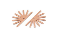 Bakır Güneş Tılsımı, 1 Delikli 24 Ham Bakır Güneş Tılsımı (25x13x0,70 mm) M01411