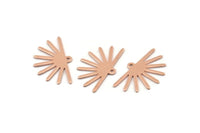 Bakır Güneş Tılsımı, 1 Döngülü 24 Ham Bakır Güneş Tılsımı (25x16x0,70 mm) M01405