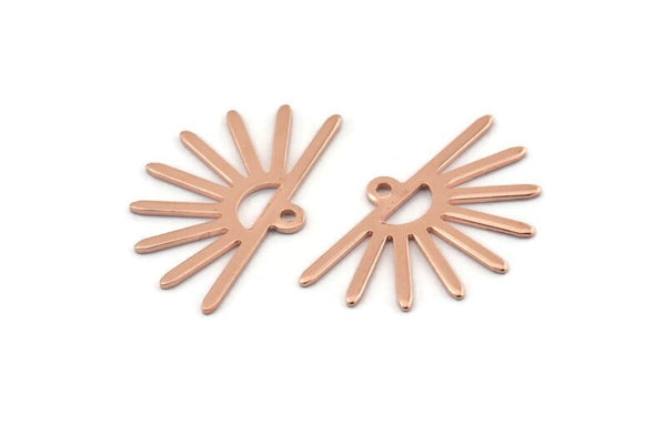 Bakır Güneş Tılsımı, 1 Döngülü 24 Ham Bakır Güneş Tılsımı (25x16x0,70 mm) M01410