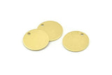 Brass Cabochon Tag, 12 Raw Brass Cabochon Tags With 1 Hole, Stamping Tags (16x0.80mm) M01352