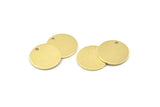 Brass Cabochon Tag, 12 Raw Brass Cabochon Tags With 1 Hole, Stamping Tags (16x0.80mm) M01352