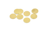 Brass Round Tag, 50 Raw Brass Round Stamping Blanks, Findings (10x0.45mm) M01357