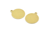 Brass Cabochon Tag, 12 Raw Brass Cabochon Tags With 1 Loop, Stamping Tags (16x18x0.80mm) M01359
