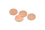 Copper Cabochon Tag, 12 Raw Copper Cabochon Tags With 1 Hole, Stamping Tags (16x0.80mm) M01348