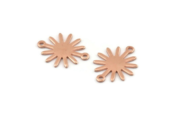 Bakır Güneş Tılsımı, 2 Döngülü 24 Ham Bakır Güneş Tılsımı, Bağlantı Elemanları (19x15x0,80 mm) M01345