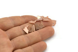 Copper Blade Blank, 50 Raw Copper, Copper Blanks, Tiny Copper Blade, Stamping Blanks (12x8x0.80mm) M01320