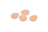 Copper Drop Blank, 12 Raw Copper Drop Stamping Blanks (12x0.70mm) M01427