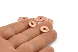 Bakır Damla Tılsımı, 1 Delikli 12 Ham Bakır Damla Tılsımı, Damgalama Boşlukları (12x0,70 mm) M01418