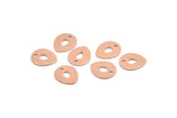 Bakır Damla Tılsımı, 1 Delikli 12 Ham Bakır Damla Tılsımı, Damgalama Boşlukları (12x0,70 mm) M01423
