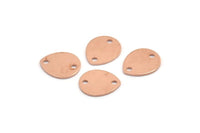 Bakır Damla Tılsımı, 2 Delikli 12 Ham Bakır Damla Tılsımı, Damgalama Boşlukları (12x0,70 mm) M01419