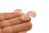 Copper Star Charm, 10 Raw Copper Moon Phases Blanks (22x14x0.70mm) M01439