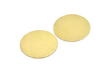 Brass Round Blank, 6 Raw Brass Stamping Blanks, Stamping Tags (30x0.80mm) M01495