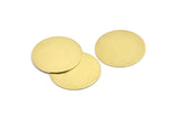 Brass Round Blank, 6 Raw Brass Stamping Blanks, Stamping Tags (30x0.80mm) M01495