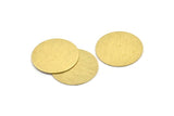 Brass Round Blank, 4 Textured Raw Brass Stamping Blanks, Stamping Tags (30x0.80mm) M01500
