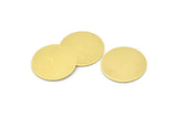 Brass Round Tag, 12 Raw Brass Round Stamping Blanks, Findings (20x0.70mm) M01364