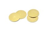 Brass Round Tag, 12 Raw Brass Round Stamping Blanks, Findings (20x0.70mm) M01364