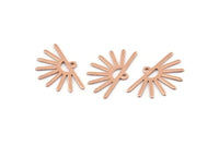 Bakır Güneş Tılsımı, 1 Döngülü 24 Ham Bakır Güneş Tılsımı (25x16x0,70 mm) M01410