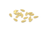 Brass Drop Blank, 100 Tiny Raw Brass Drop Blanks (7x3x0.80mm) M01413