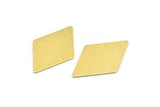 Brass Diamond Blank, 6 Textured Raw Brass Diamond Blanks, Rhombus Blanks (40x26x0.80mm) M01511