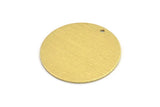 Brass Round Charm, 4 Textured Raw Brass Round Tags With 1 Hole (32x0.80mm) A1871