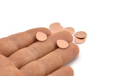 Copper Drop Blank, 12 Raw Copper Drop Stamping Blanks (12x0.70mm) M01427