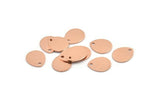Copper Drop Charm, 12 Raw Copper Drop Charms With 1 Hole, Stamping Blanks (12x0.70mm) M01426