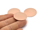Copper Round Blank, 4 Raw Copper Stamping Blanks, Stamping Tags (30x0.80mm) M01598