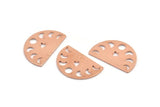 Copper Star Charm, 10 Raw Copper Moon Phases Blanks (22x14x0.70mm) M01439